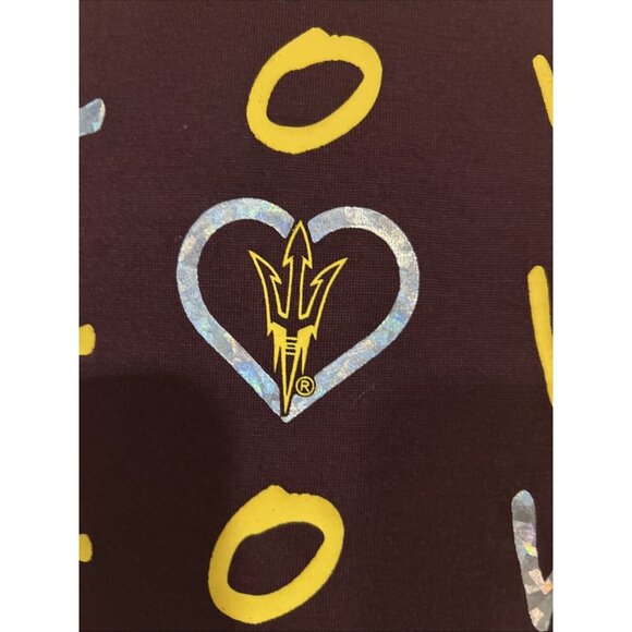 NEW Arizona State Sun Devils Colosseum Criss Cross Love SS Shirt Girls M 7-8 - Picture 3 of 6